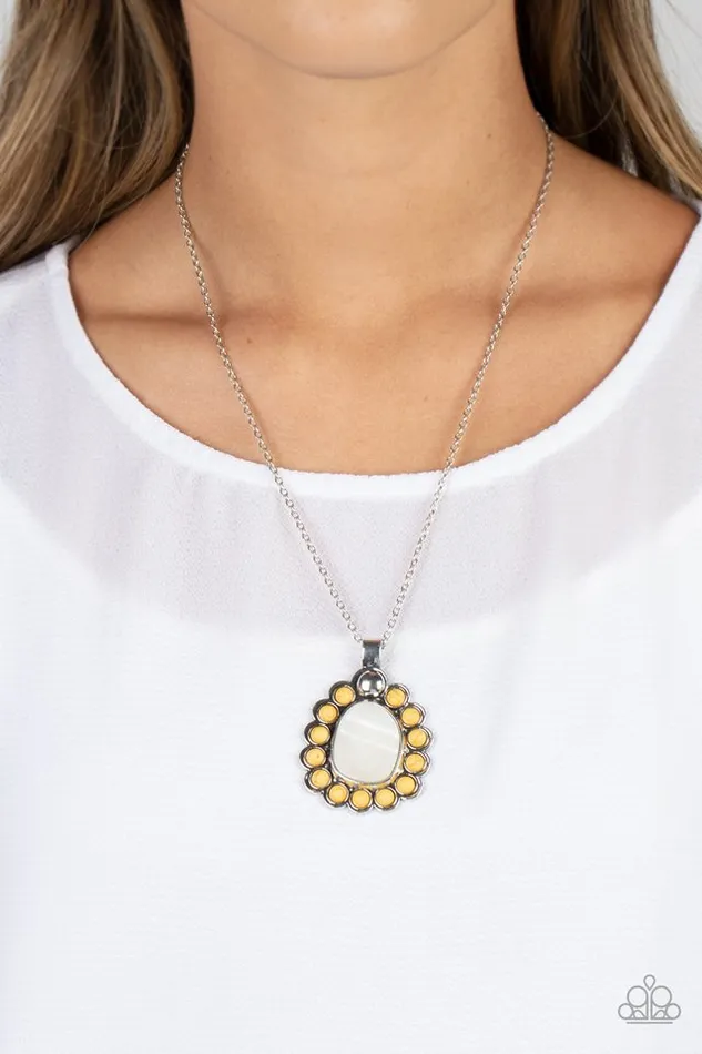 Paparazzi Jewelry Necklaces Paparazzi Necklace Sahara Sea Yellow