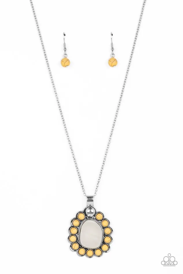 Paparazzi Jewelry Necklaces Paparazzi Necklace Sahara Sea Yellow Paparazzi Jewelry Necklaces Paparazzi Necklace Sahara Sea Yellow