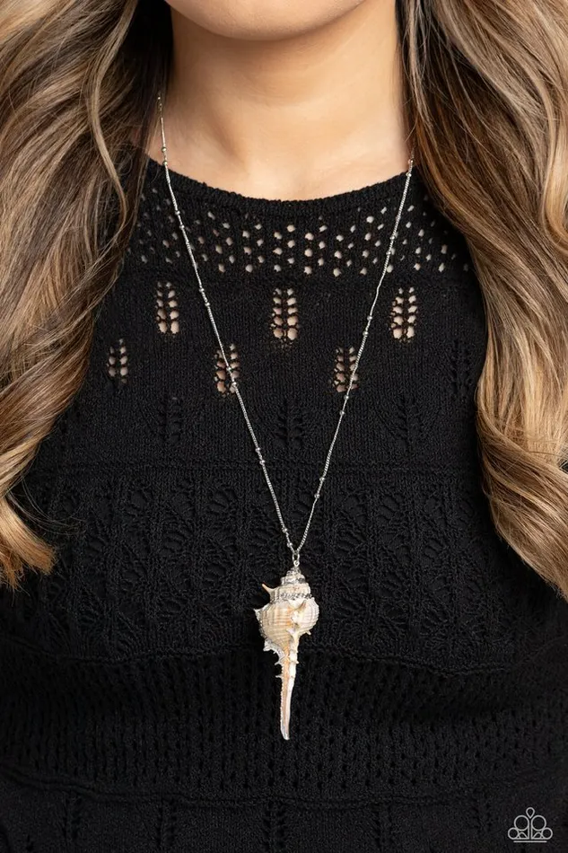 Paparazzi Jewelry Necklaces Paparazzi Necklace Sea CONCH White