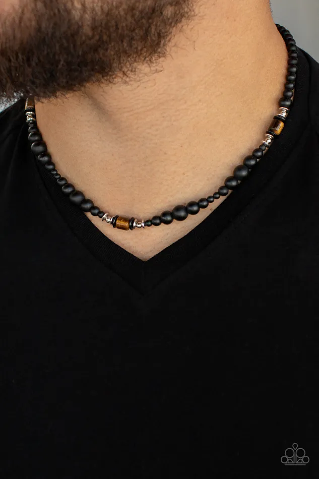 Paparazzi Jewelry Necklaces Paparazzi Necklace Stone Synchrony Brown
