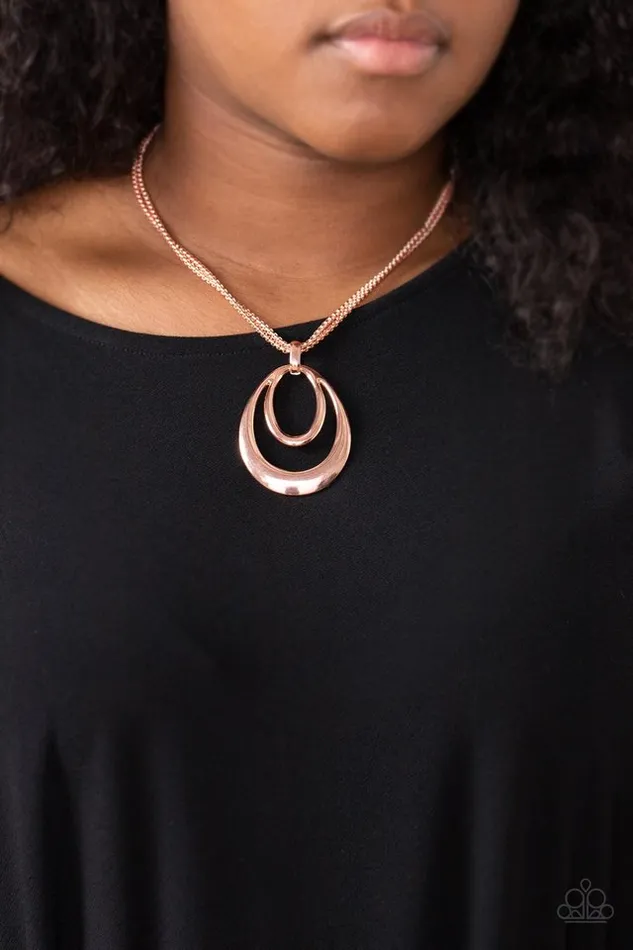 Paparazzi Jewelry Necklaces Paparazzi Necklace Suburban Storm Copper