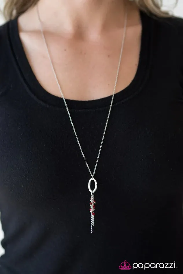 Paparazzi Jewelry Necklaces Paparazzi Necklace Summer Coast Red