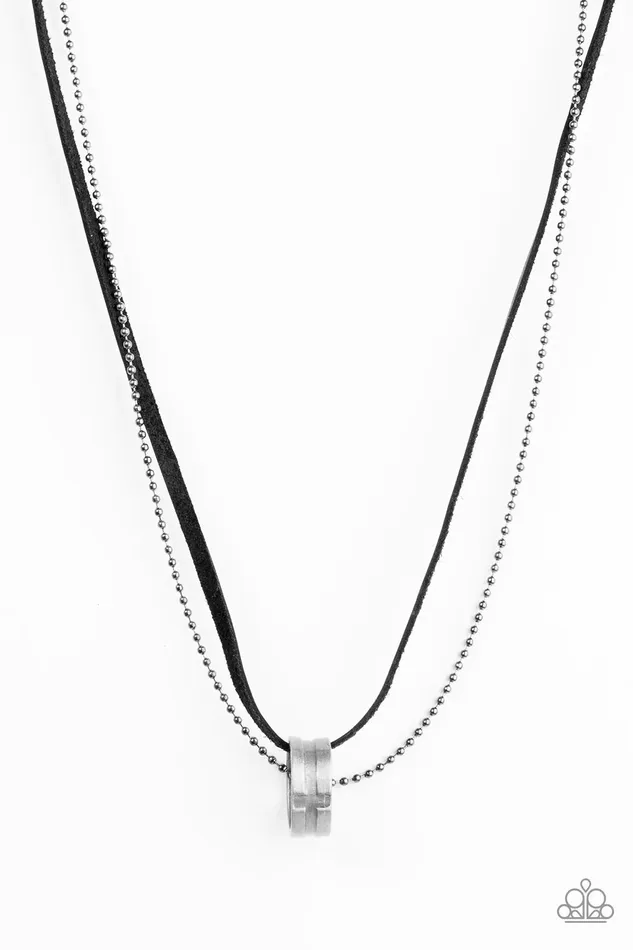 Paparazzi Jewelry Necklaces Paparazzi Necklace The Ring Bearer Black
