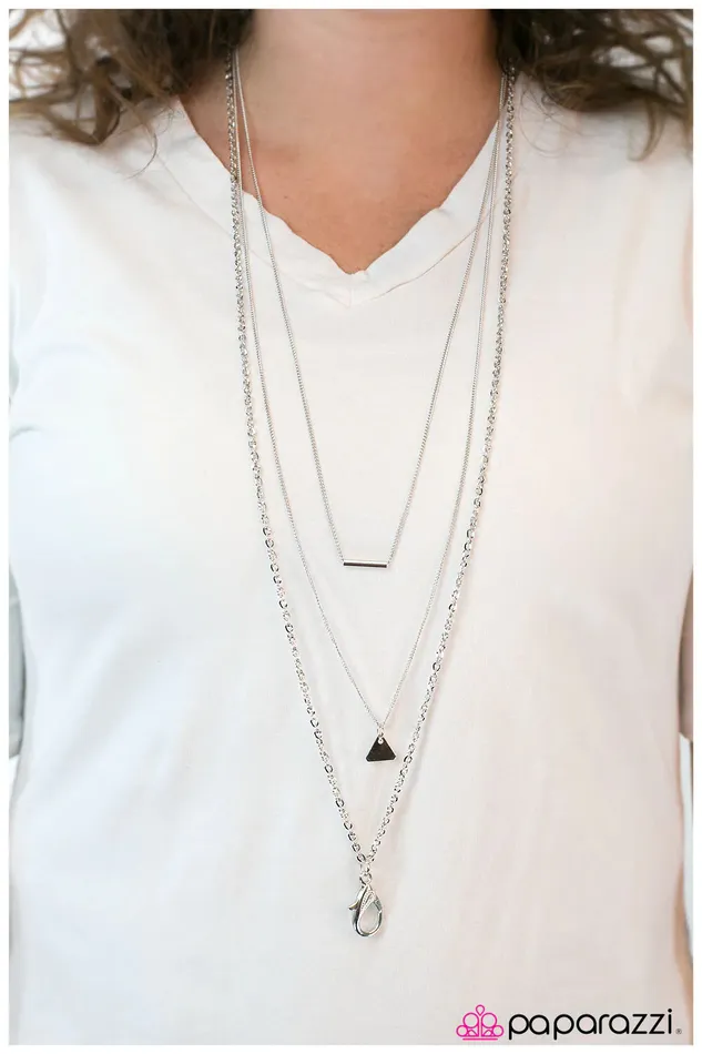 Paparazzi Jewelry Necklaces Paparazzi Necklace Time To TRI Something New Silver