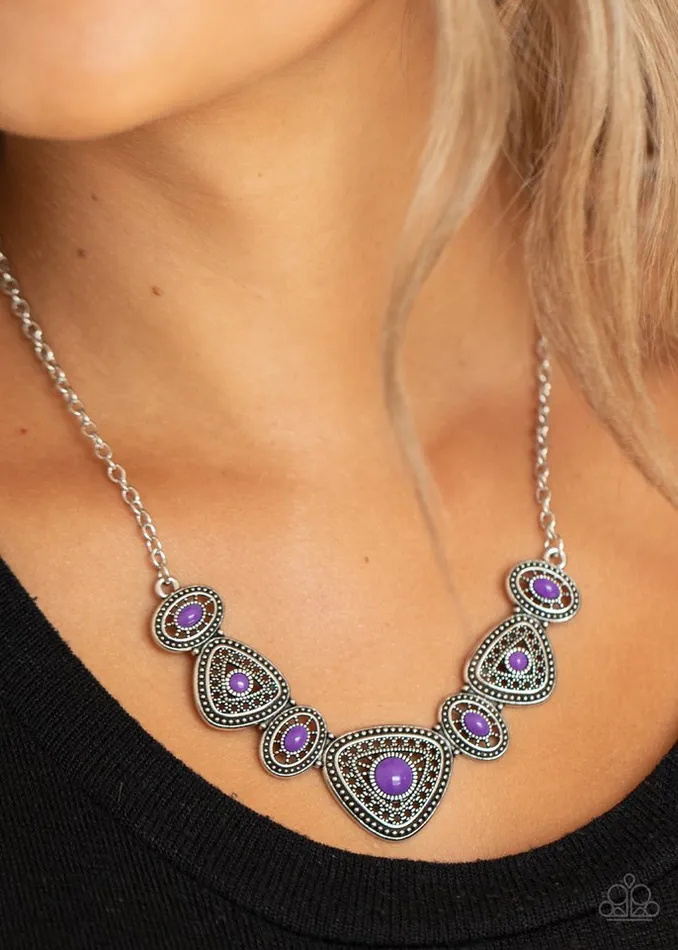 Paparazzi Jewelry Necklaces Paparazzi Necklace Totally TERRAtorial Purple