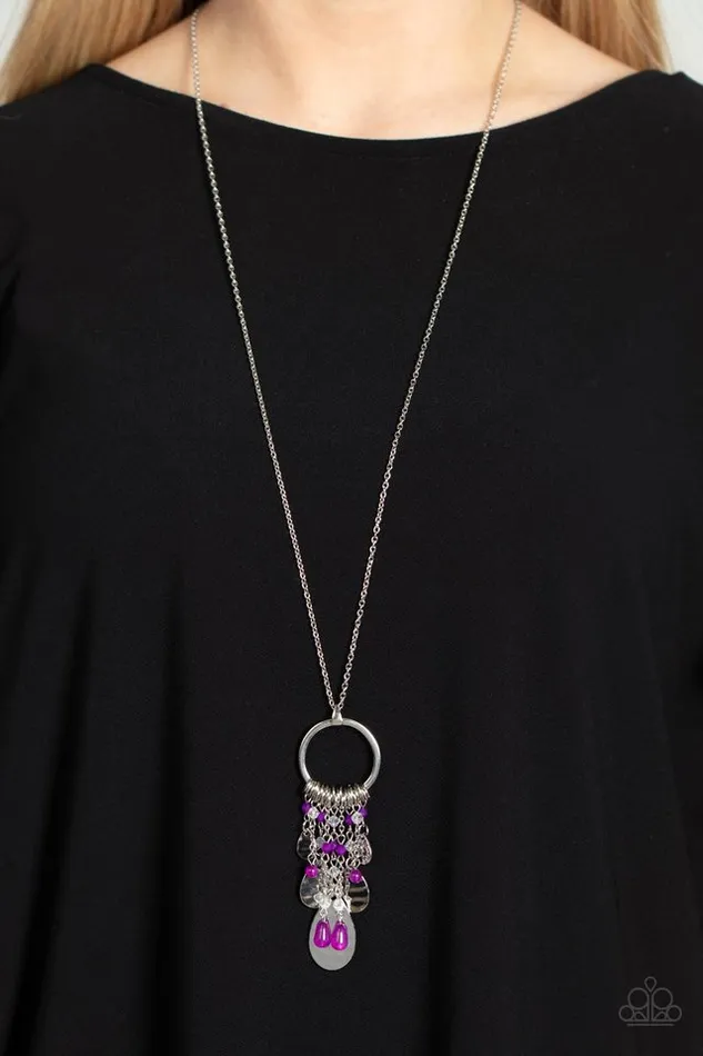 Paparazzi Jewelry Necklaces Paparazzi Necklace Totally Trolling Purple