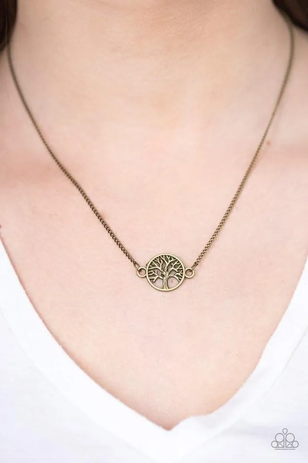 Paparazzi Jewelry Necklaces Paparazzi Necklace Treetop Trend Brass