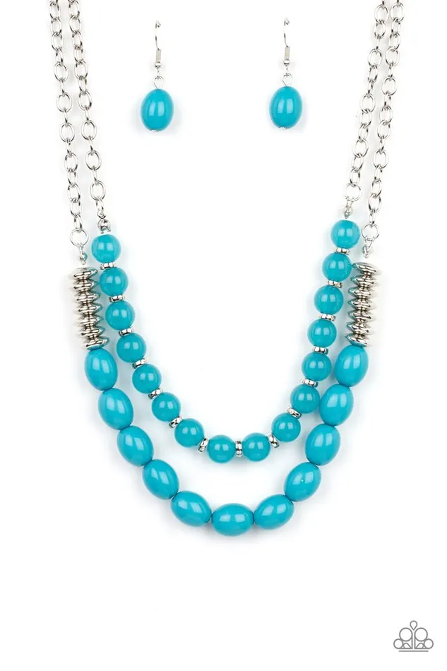 Paparazzi Jewelry Necklaces Paparazzi Necklace Venetian Voyage Blue