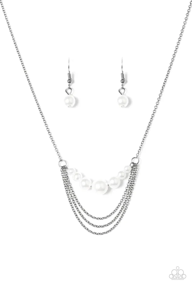 Paparazzi Jewelry Necklaces Paparazzi Necklace When POSH Comes To Shove White