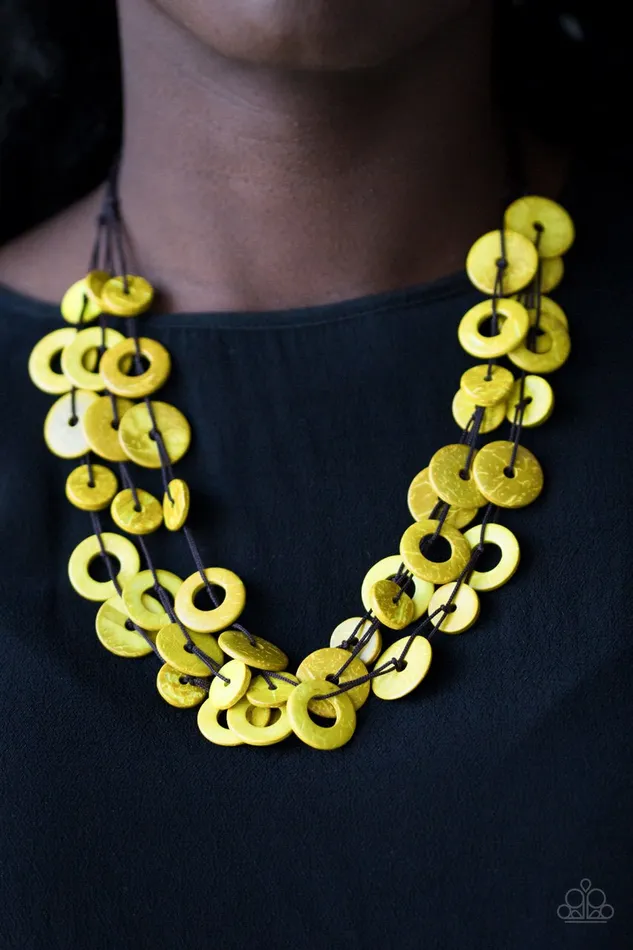 Paparazzi Jewelry Necklaces Paparazzi Necklace Wonderfully Walla Walla Yellow