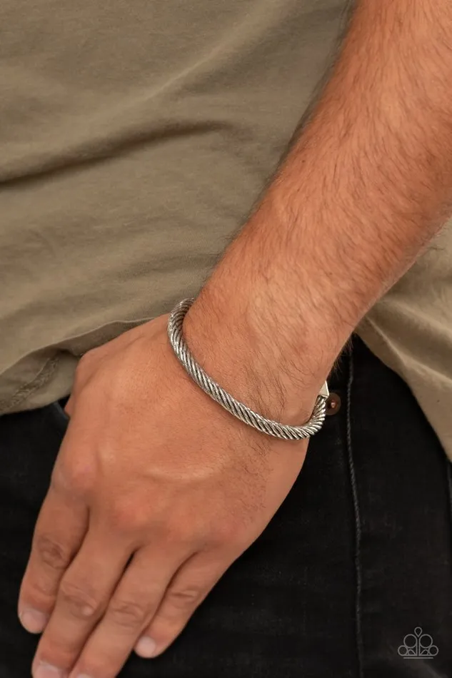 Paparazzi Jewelry Paparazzi Bracelet Block It Out Silver Bracelets