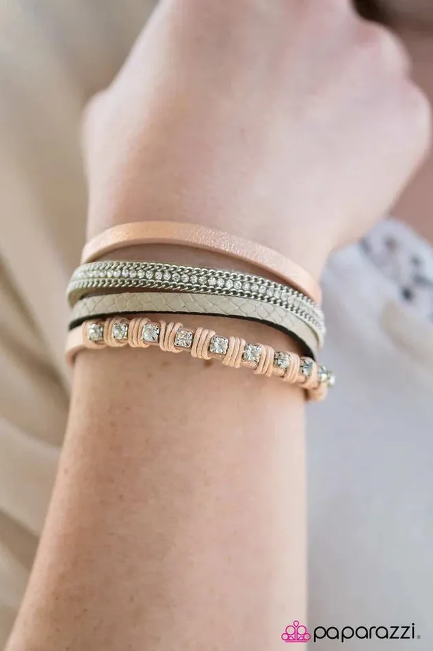 Paparazzi Jewelry Paparazzi Bracelet Glam Jam Orange Bracelets