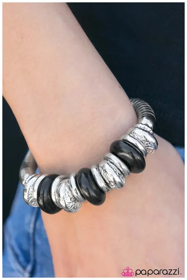 Paparazzi Jewelry Paparazzi Bracelet Go For A Spin Black Bracelets