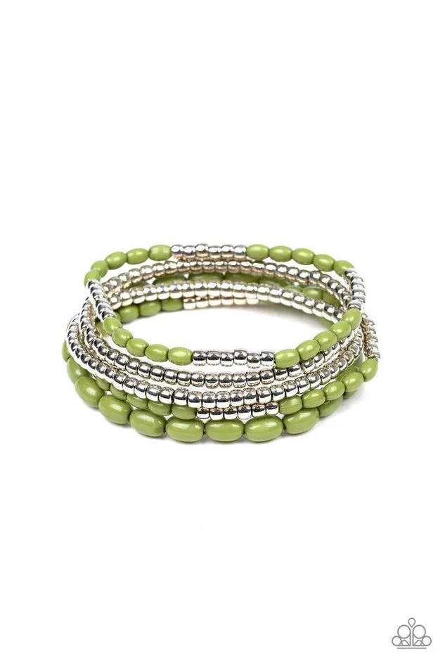 Paparazzi Jewelry Paparazzi Bracelet Meet and Mingle Green Bracelets