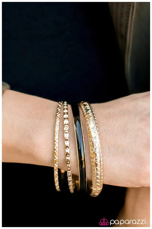 Paparazzi Jewelry Paparazzi Bracelet Rule Breaker Black Bracelets