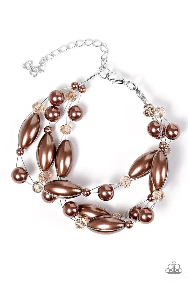 Paparazzi Jewelry Paparazzi Bracelet Then Comes Marriage Brown Bracelets