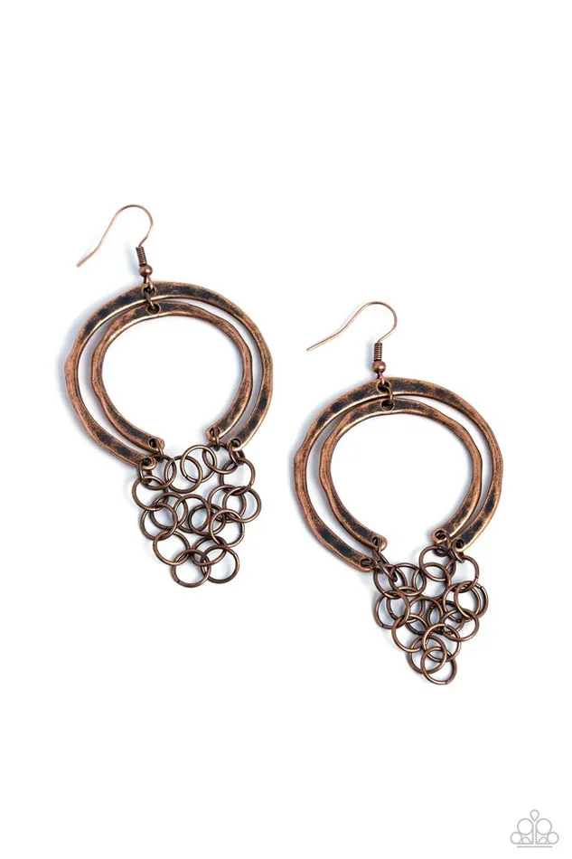 Paparazzi Jewelry Paparazzi Earring Dont Go CHAINging Copper Earrings Paparazzi Jewelry Paparazzi Earring Dont Go CHAINging Copper Earrings