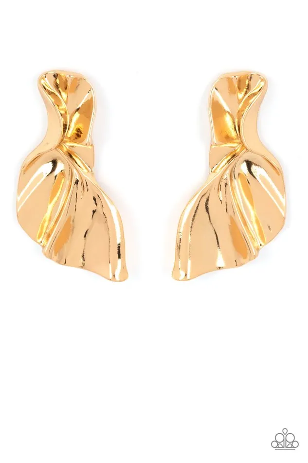 Paparazzi Jewelry Paparazzi Earring METALPhysical Mood Gold Earrings