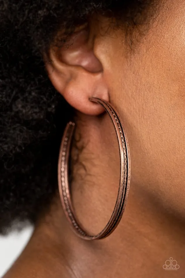 Paparazzi Jewelry Paparazzi Earring Midtown Marvel Copper Earrings