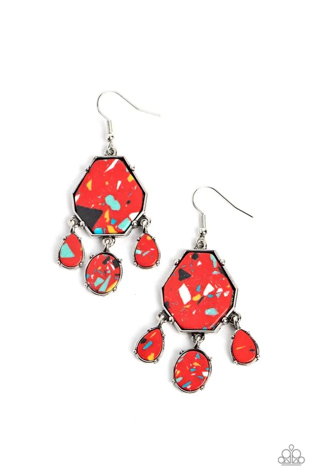 Paparazzi Jewelry Paparazzi Earring Organic Optimism Red Earrings Paparazzi Jewelry Paparazzi Earring Organic Optimism Red Earrings