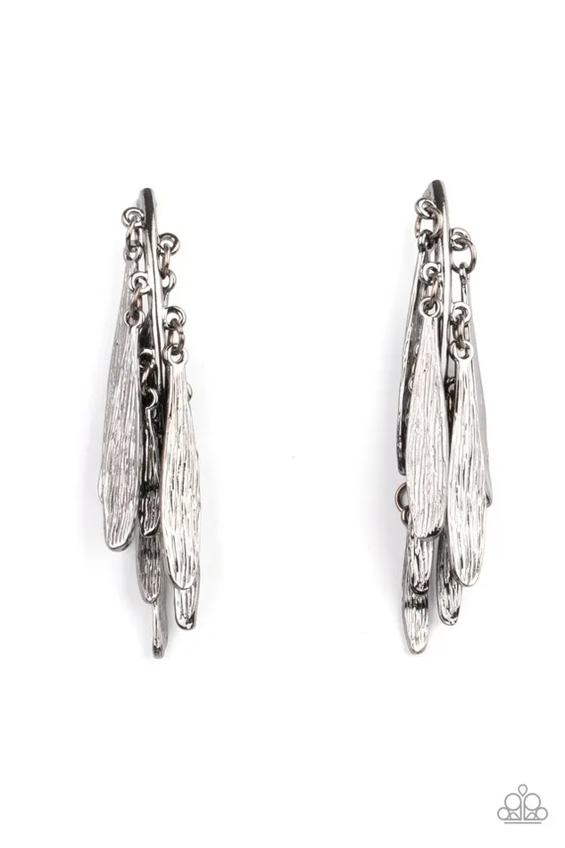 Paparazzi Jewelry Paparazzi Earring Pursuing The Plumes Black Earrings Paparazzi Jewelry Paparazzi Earring Pursuing The Plumes Black Earrings