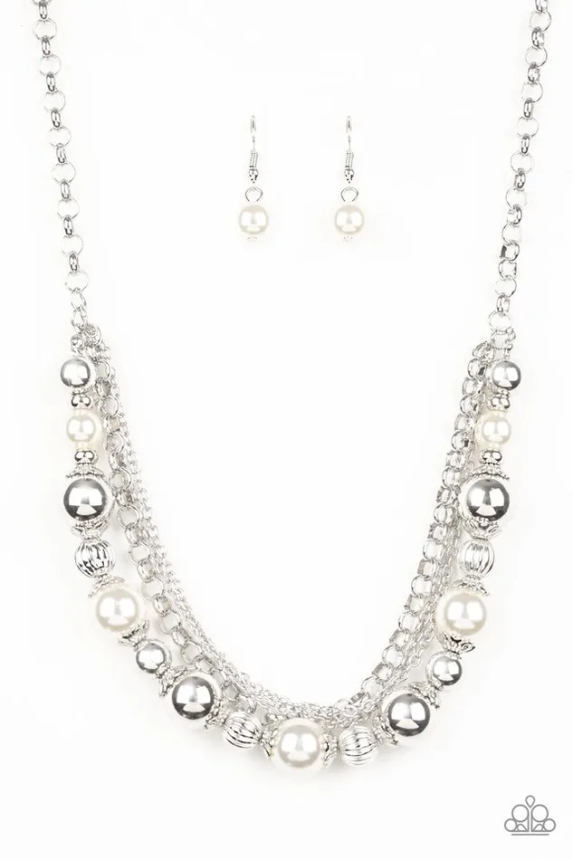 Paparazzi Jewelry Paparazzi Necklace 5th Avenue Romance White Necklaces Paparazzi Jewelry Paparazzi Necklace 5th Avenue Romance White Necklaces