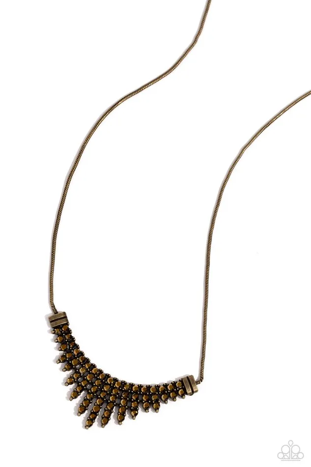 Paparazzi Jewelry Paparazzi Necklace Dramatic Diadem Brass Necklaces Paparazzi Jewelry Paparazzi Necklace Dramatic Diadem Brass Necklaces