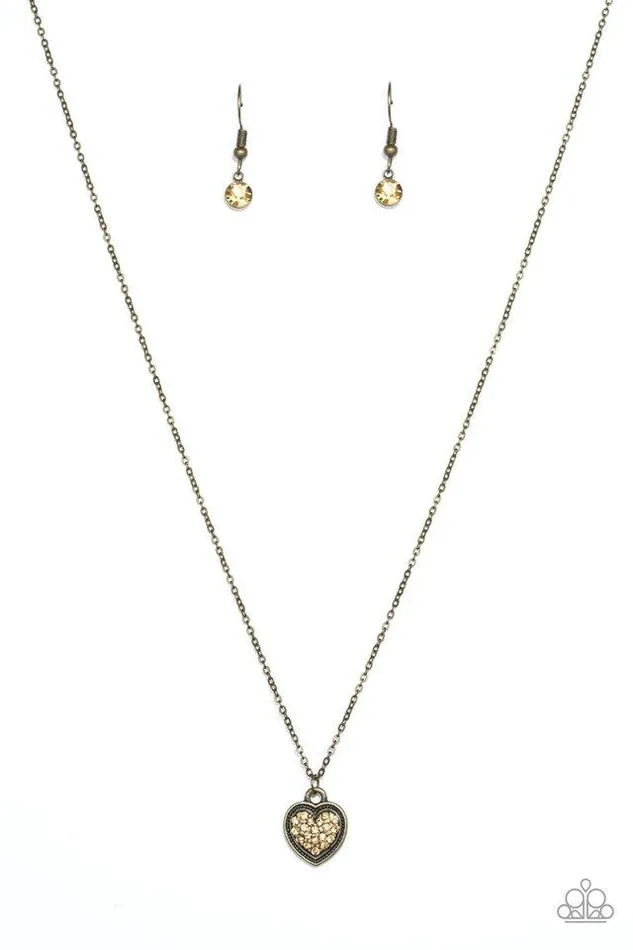 Paparazzi Jewelry Paparazzi Necklace Fierce Flirt Brass Necklaces