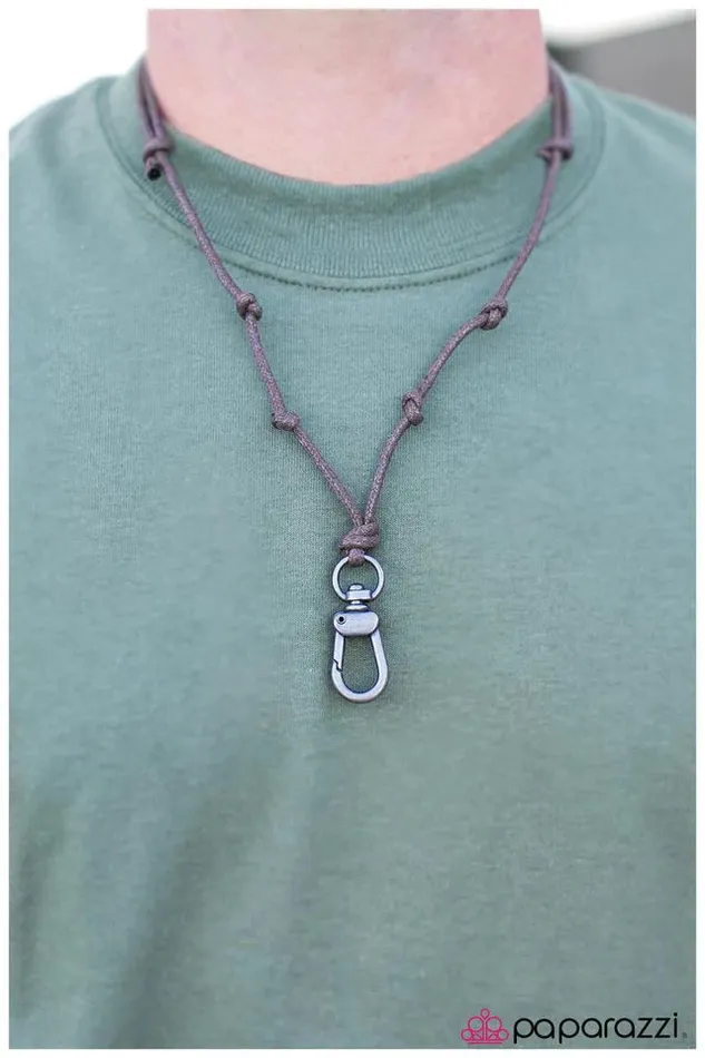 Paparazzi Jewelry Paparazzi Necklace KNOT Worth The Trouble Brown Necklaces