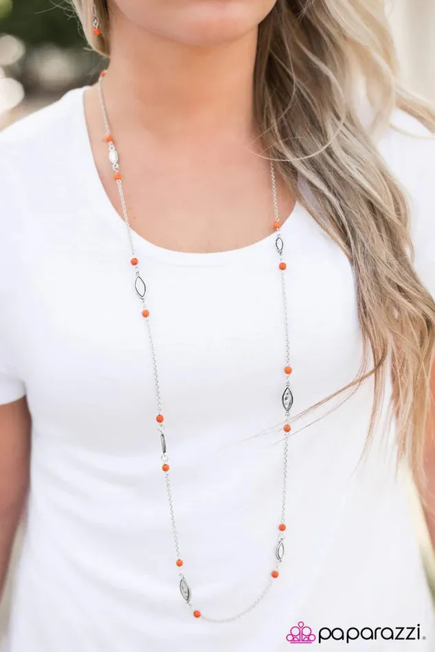 Paparazzi Jewelry Paparazzi Necklace Rural Radiance Orange Necklaces