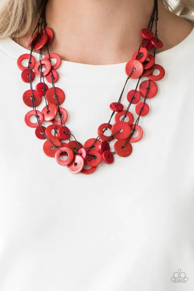 Paparazzi Jewelry Paparazzi Necklace Wonderfully Walla Walla Red Necklaces