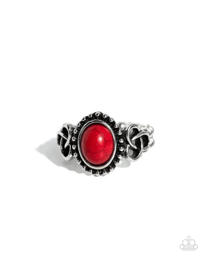 Paparazzi Jewelry Paparazzi Ring Celtic KNOTout Red Rings Paparazzi Jewelry Paparazzi Ring Celtic KNOTout Red Rings