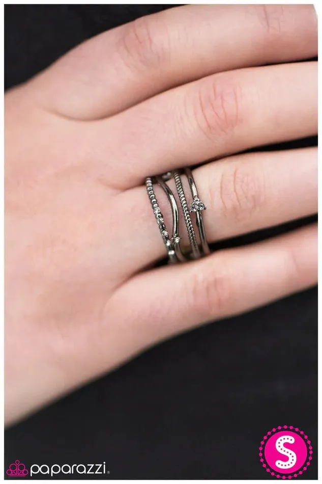 Paparazzi Jewelry Rings Paparazzi Ring A Narrow Escape Black