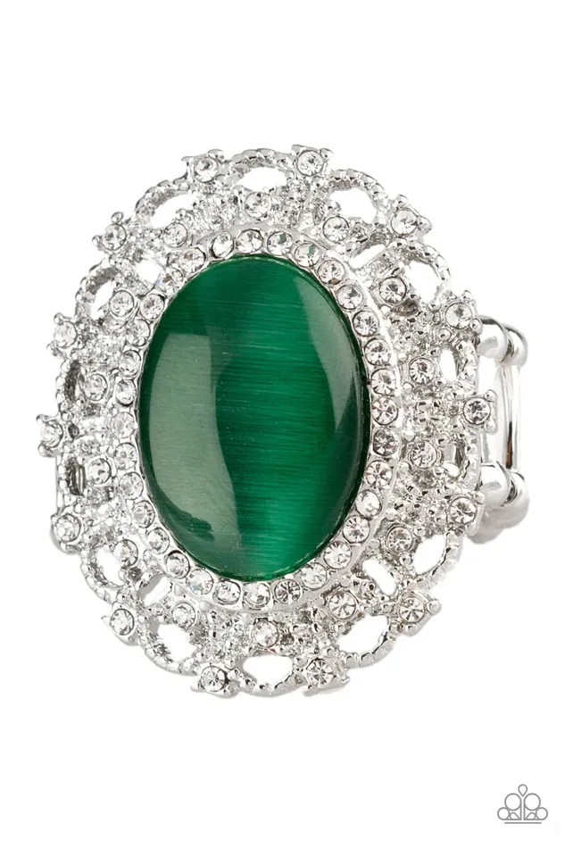 Paparazzi Jewelry Rings Paparazzi Ring BAROQUE The Spell Green