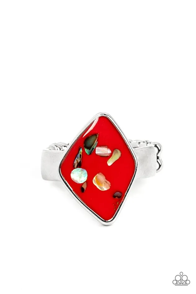 Paparazzi Jewelry Rings Paparazzi Ring Stellar Shores Red Paparazzi Jewelry Rings Paparazzi Ring Stellar Shores Red
