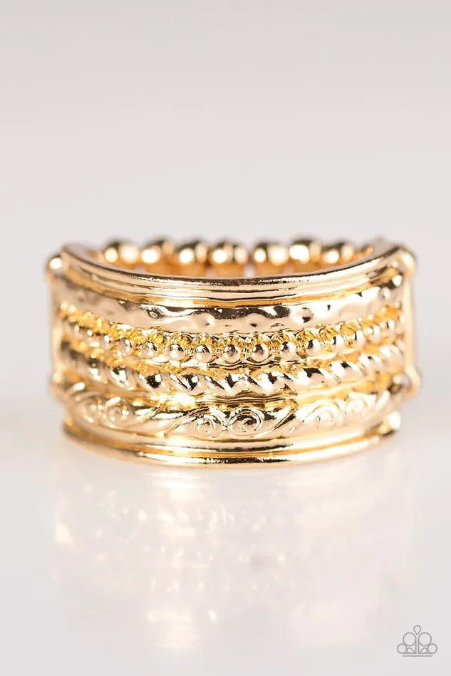 Paparazzi Jewelry Rings Paparazzi Ring Whats Yours Is MAYAN Gold