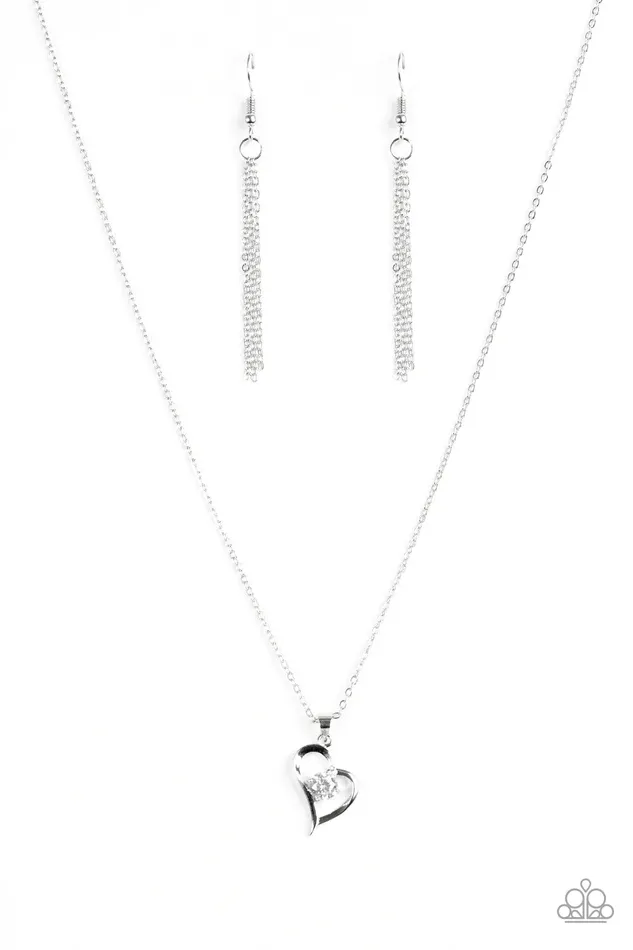 Paparazzi Necklace Always Be Mine White Paparazzi Jewelry Necklaces