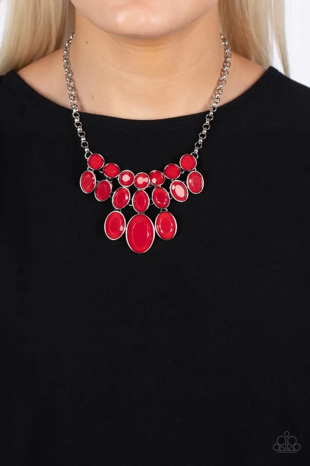 Paparazzi Necklace Delectable Daydream Red Paparazzi Jewelry Necklaces