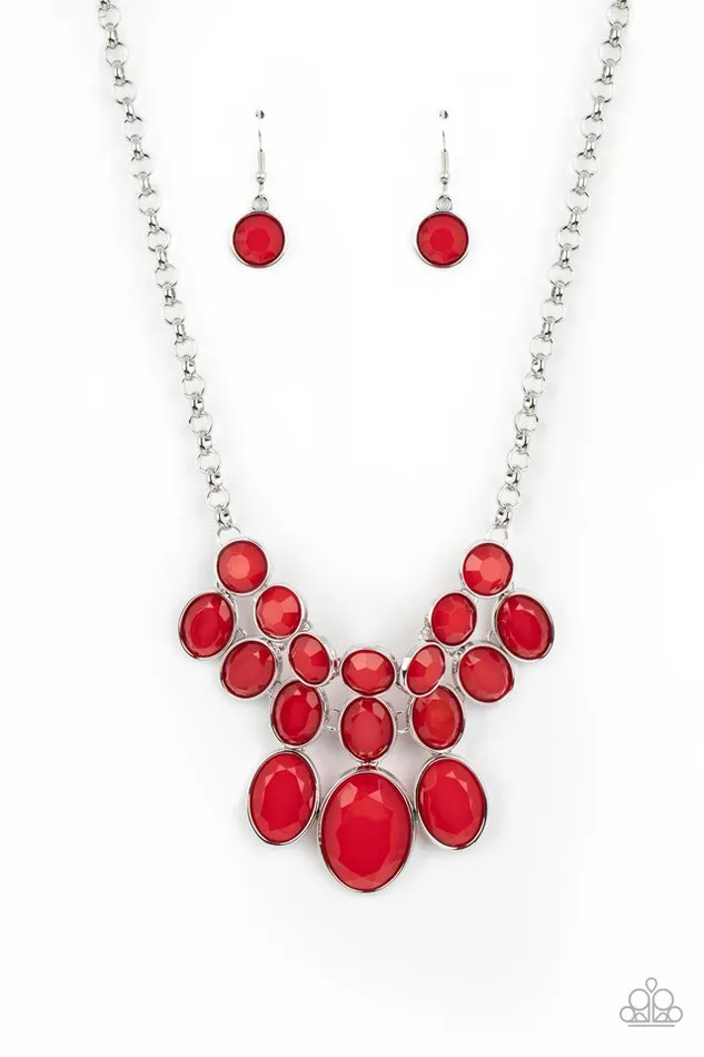 Paparazzi Necklace Delectable Daydream Red Paparazzi Jewelry Necklaces