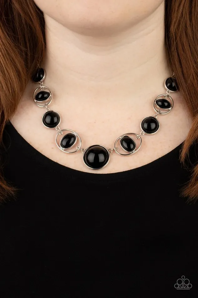 Paparazzi Necklace Eye of the BEADholder Black Paparazzi Jewelry Necklaces