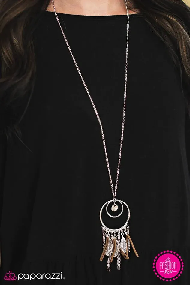 Paparazzi Necklace Fearless Dreamer Brown Paparazzi Jewelry Necklaces