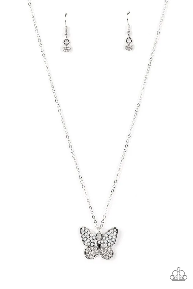 Paparazzi Necklace Flutter Forte White Paparazzi Jewelry Necklaces Paparazzi Necklace Flutter Forte White Paparazzi Jewelry Necklaces