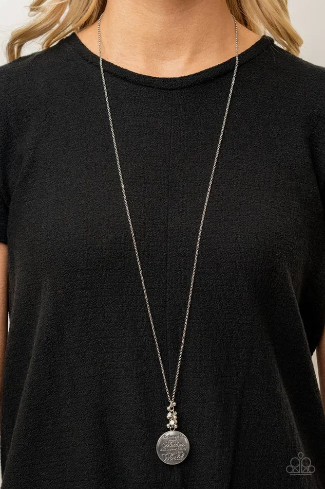 Paparazzi Necklace Maternal Blessings White Paparazzi Jewelry Necklaces