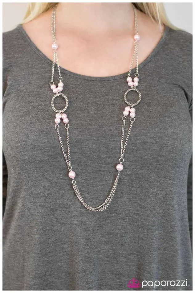 Paparazzi Necklace One Step At A Time Pink Paparazzi Jewelry Necklaces