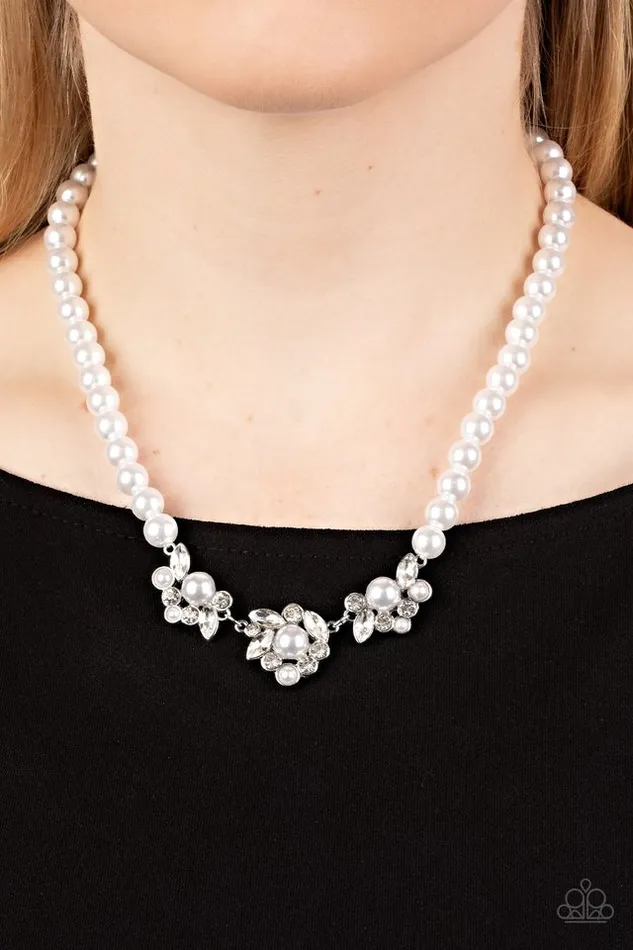 Paparazzi Necklace Royal Renditions White Paparazzi Jewelry Necklaces