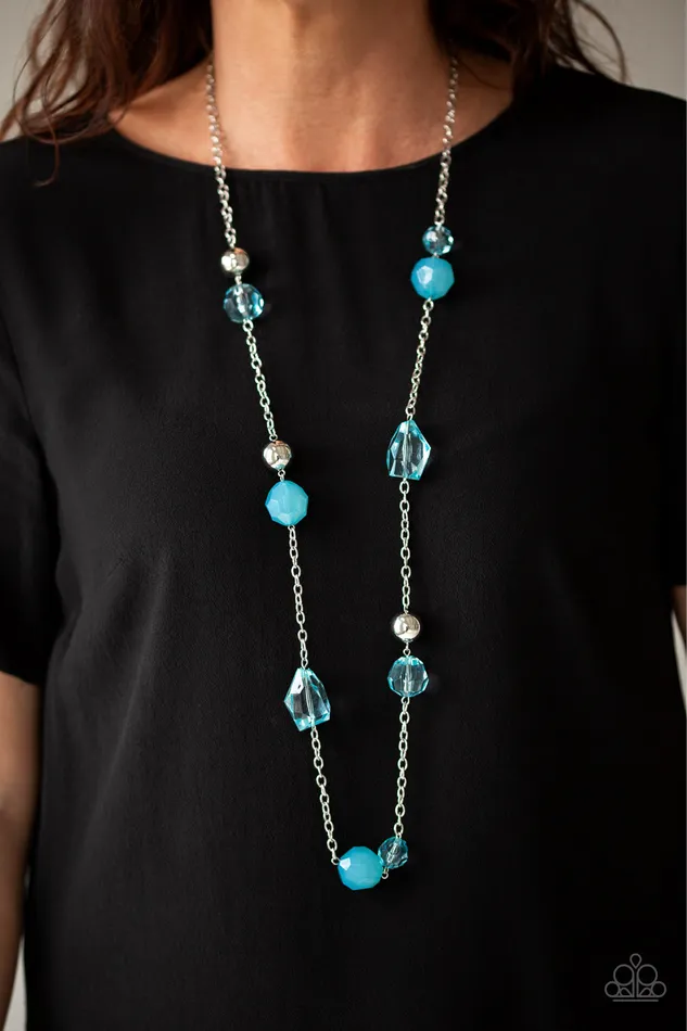 Paparazzi Necklace Royal Roller Blue Paparazzi Jewelry Necklaces