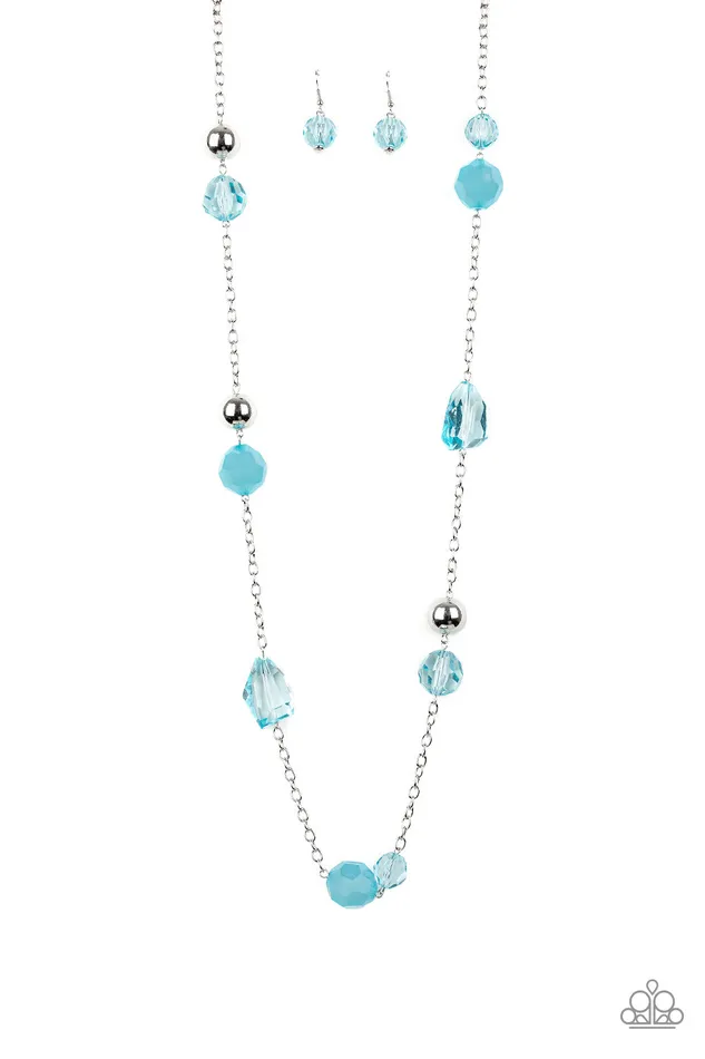 Paparazzi Necklace Royal Roller Blue Paparazzi Jewelry Necklaces