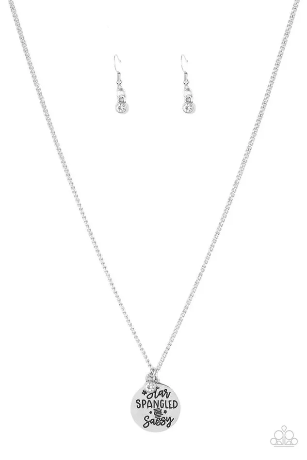 Paparazzi Necklace StarSpangled Sass White Paparazzi Jewelry Necklaces Paparazzi Necklace StarSpangled Sass White Paparazzi Jewelry Necklaces