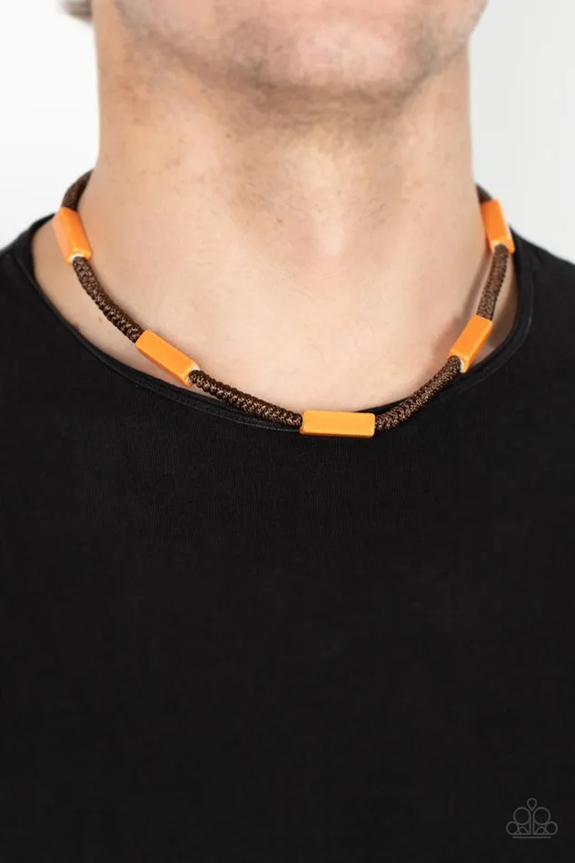 Paparazzi Necklace Tropical Tycoon Orange Paparazzi Jewelry Necklaces