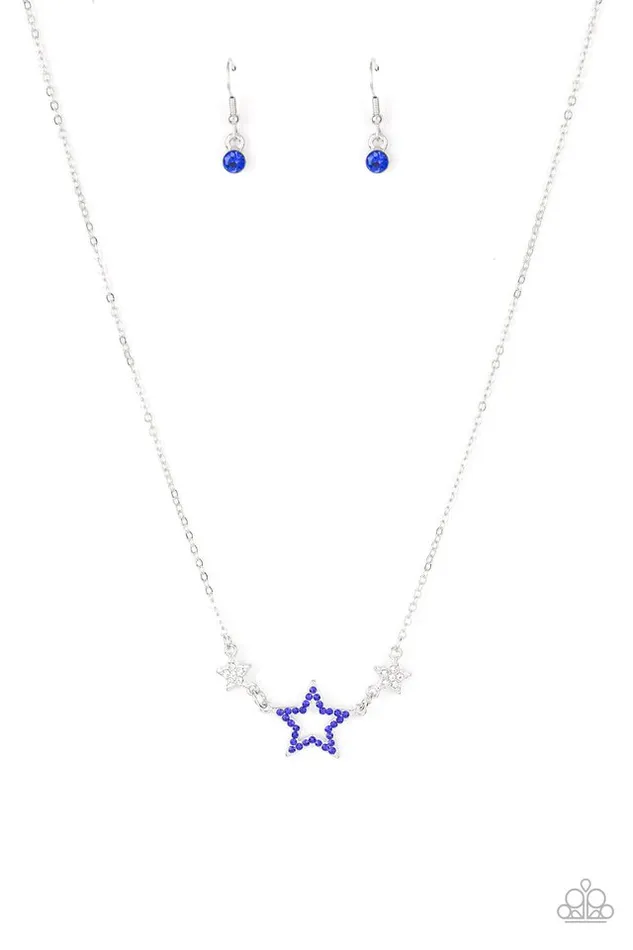 Paparazzi Necklace United We Sparkle Blue Paparazzi Jewelry Necklaces Paparazzi Necklace United We Sparkle Blue Paparazzi Jewelry Necklaces